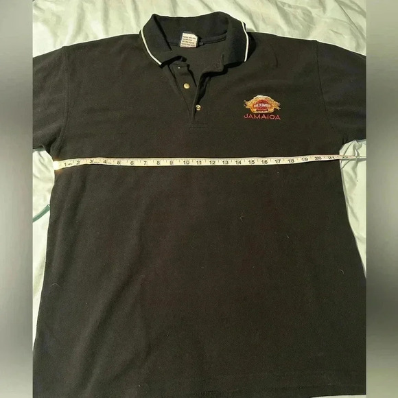 Harley Davidson Jamaica Polo Shirt Men’s large. Embroidered Logo. Black. - Picture 3 of 8